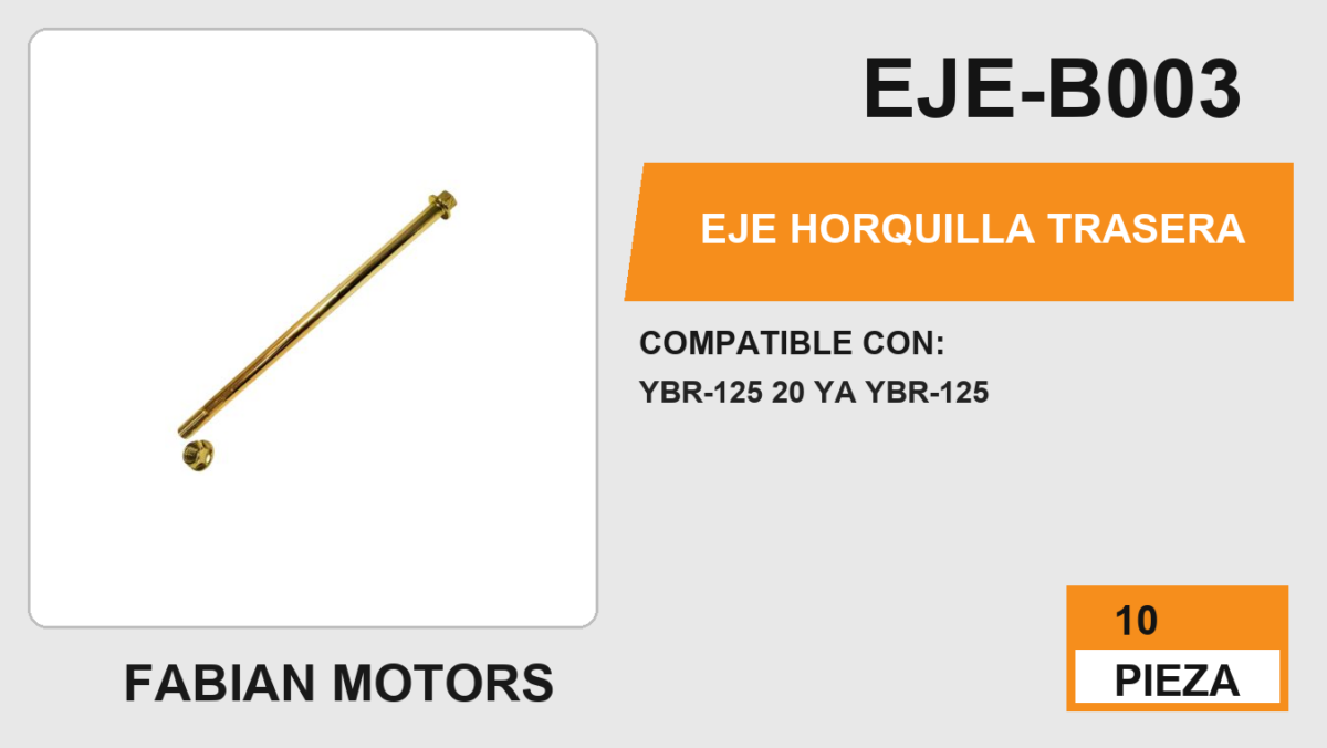 EJE HORQUILLA TRASERA