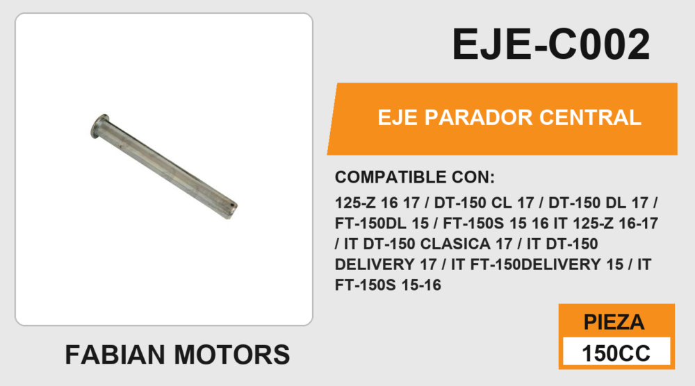 EJE PARADOR CENTRAL