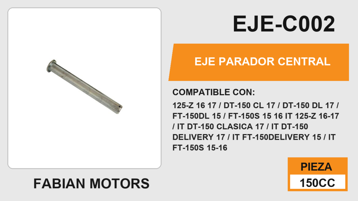 EJE PARADOR CENTRAL