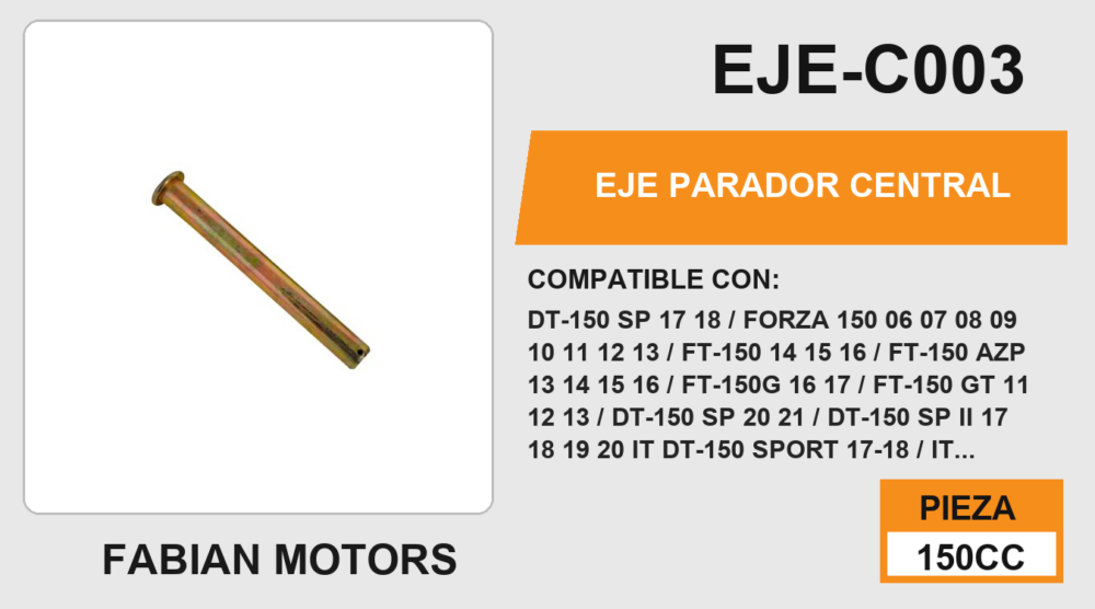 EJE PARADOR CENTRAL