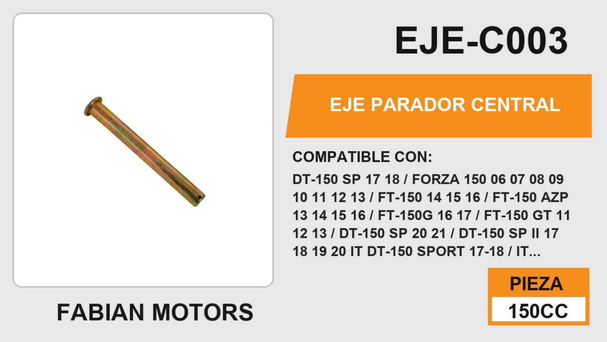EJE PARADOR CENTRAL
