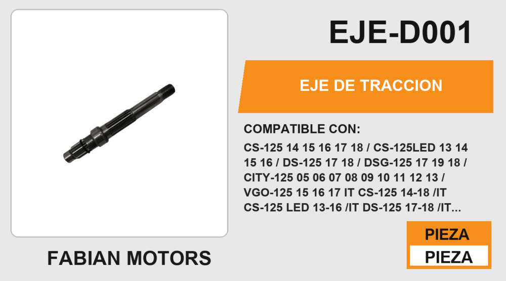 EJE DE TRACCION