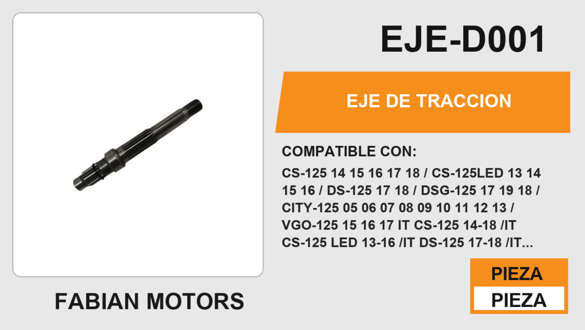 EJE DE TRACCION