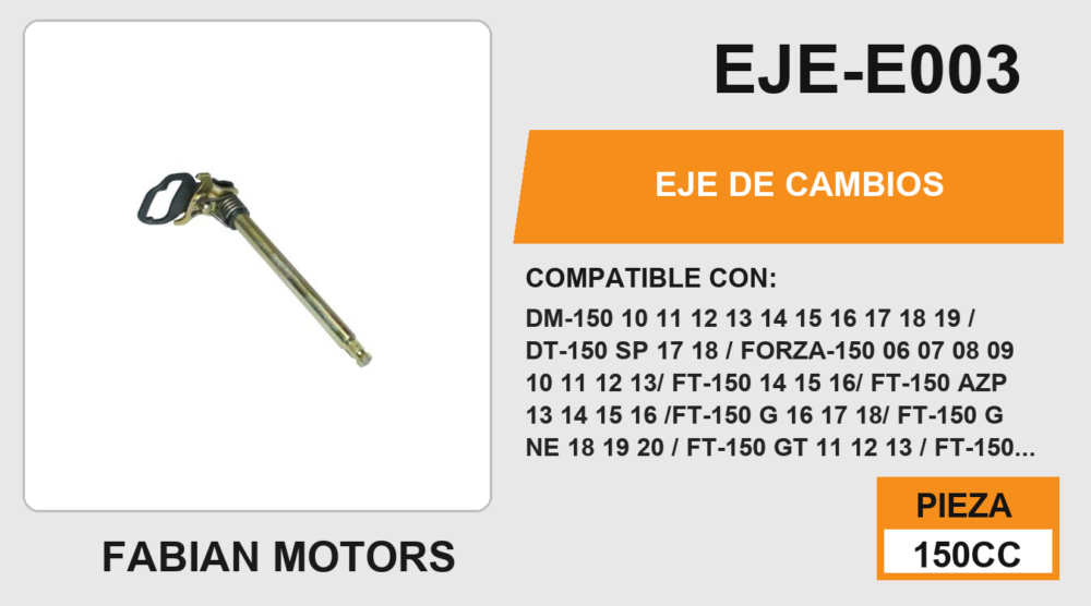 EJE DE CAMBIOS