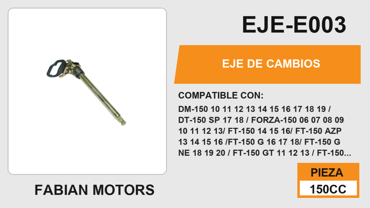 EJE DE CAMBIOS