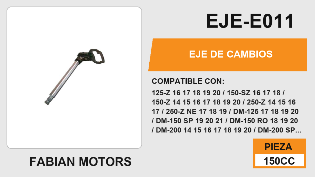 EJE DE CAMBIOS