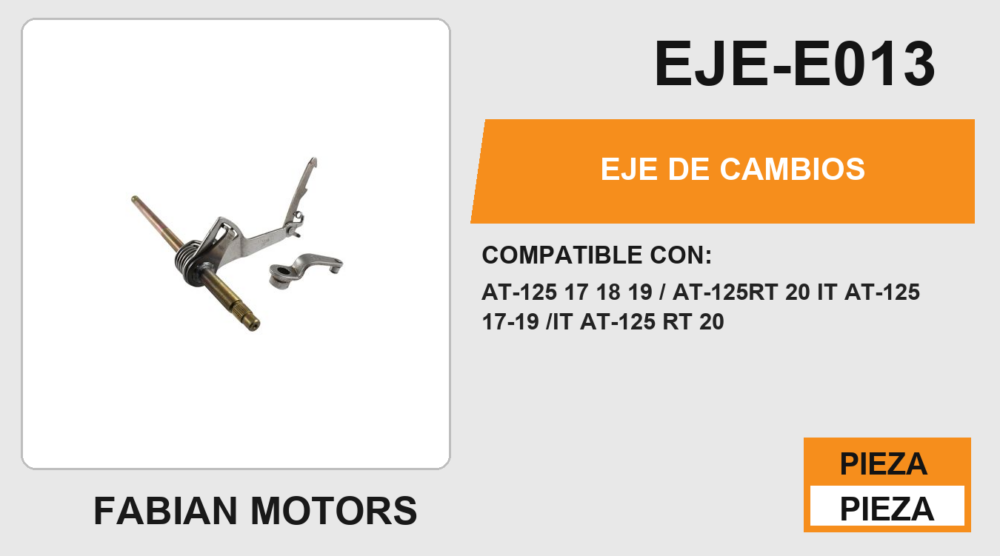 EJE DE CAMBIOS