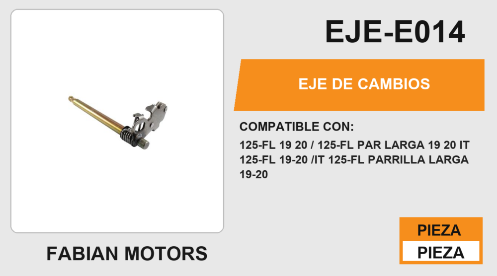 EJE DE CAMBIOS
