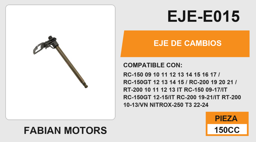 EJE DE CAMBIOS