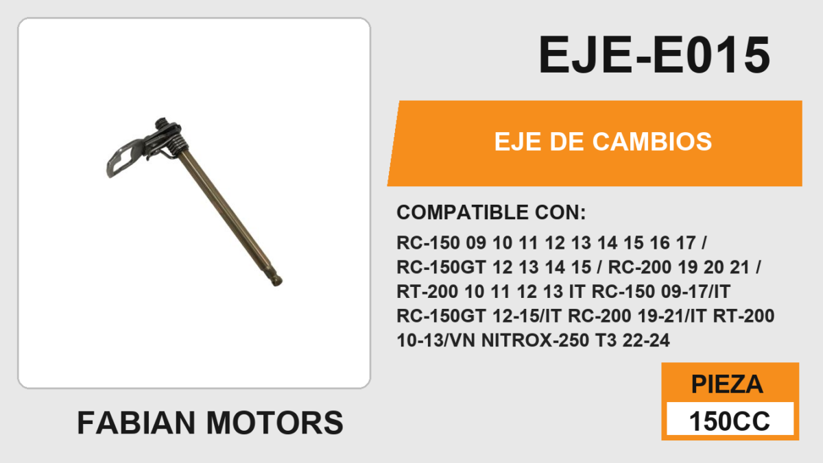 EJE DE CAMBIOS