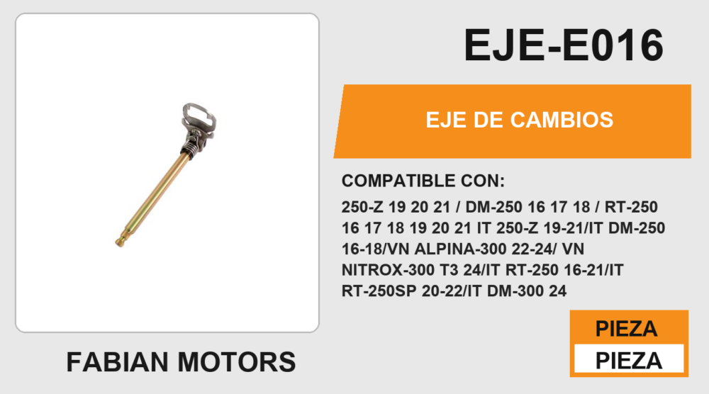 EJE DE CAMBIOS