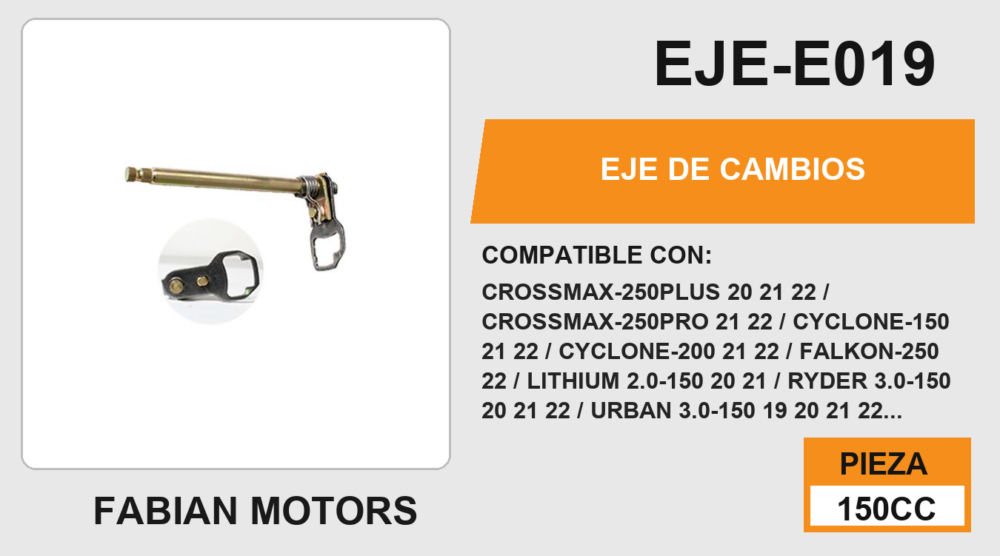 EJE DE CAMBIOS
