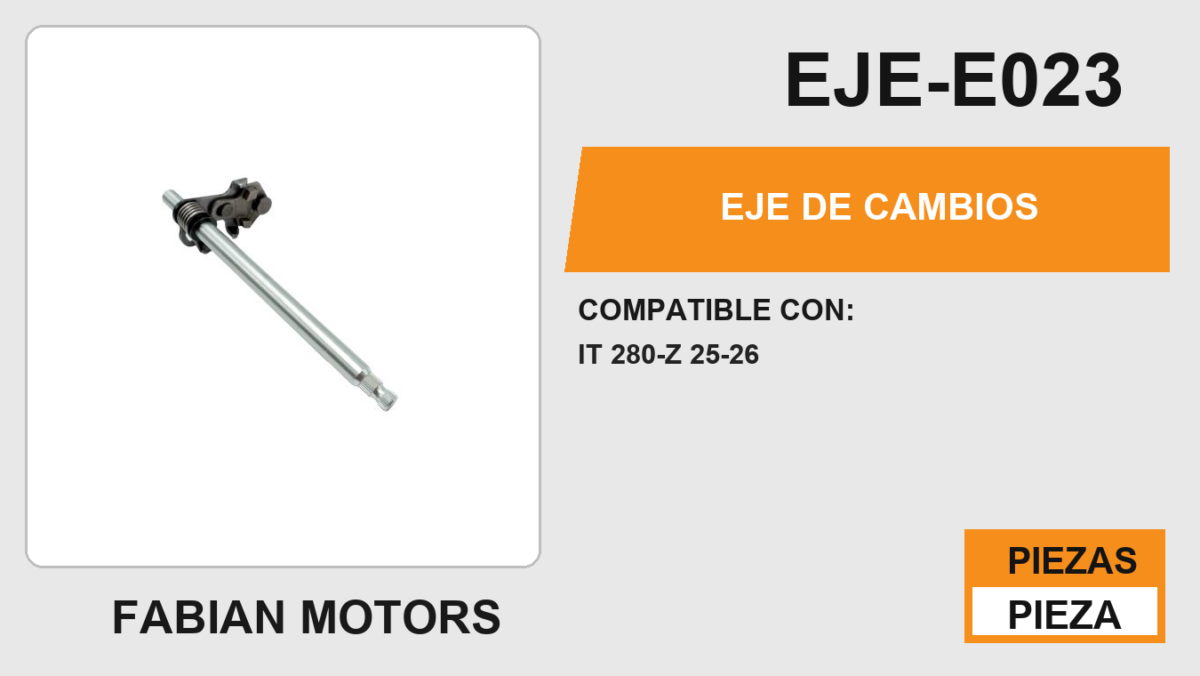 EJE DE CAMBIOS