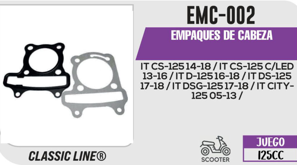 EMPAQUES DE CABEZA