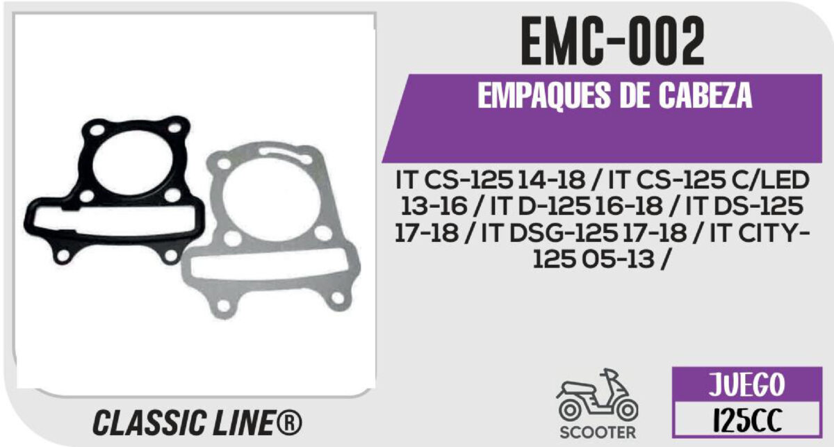 EMPAQUES DE CABEZA
