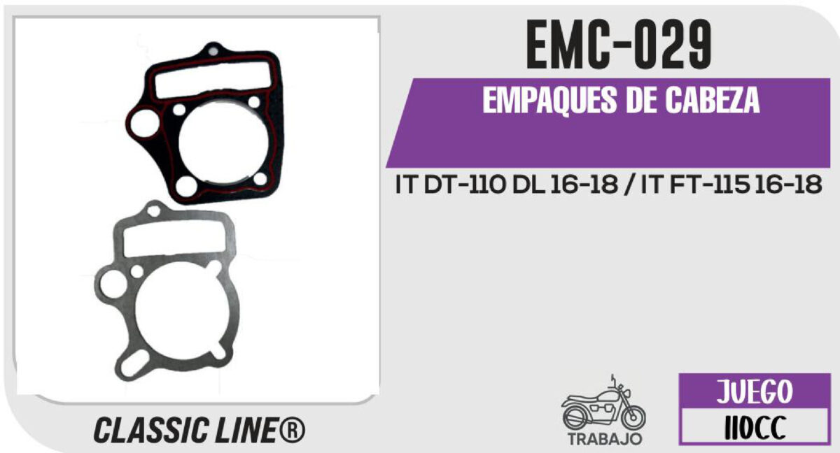 EMPAQUES DE CABEZA
