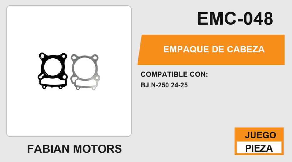 EMPAQUE DE CABEZA