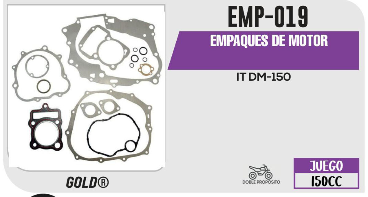 EMPAQUES DE MOTOR