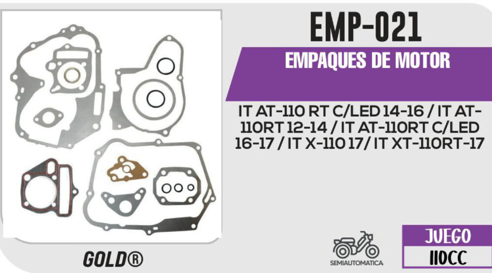 EMPAQUES DE MOTOR