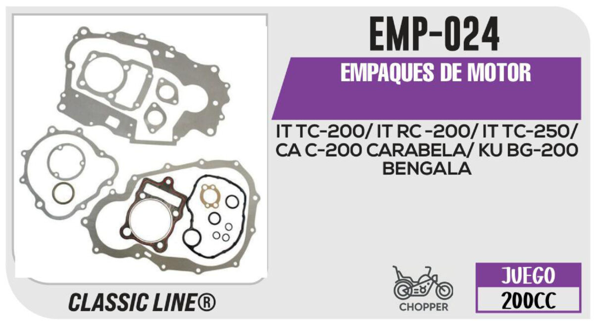 EMPAQUES DE MOTOR