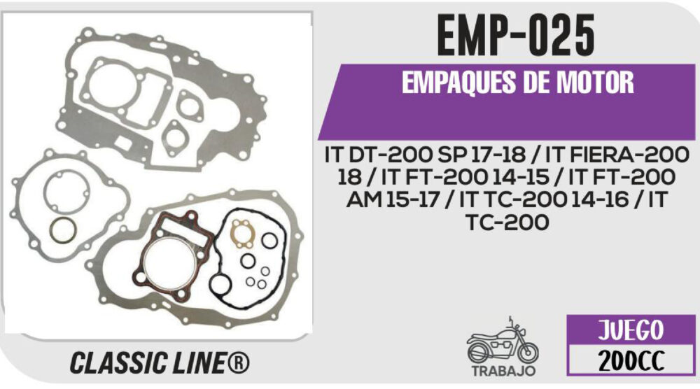 EMPAQUES DE MOTOR