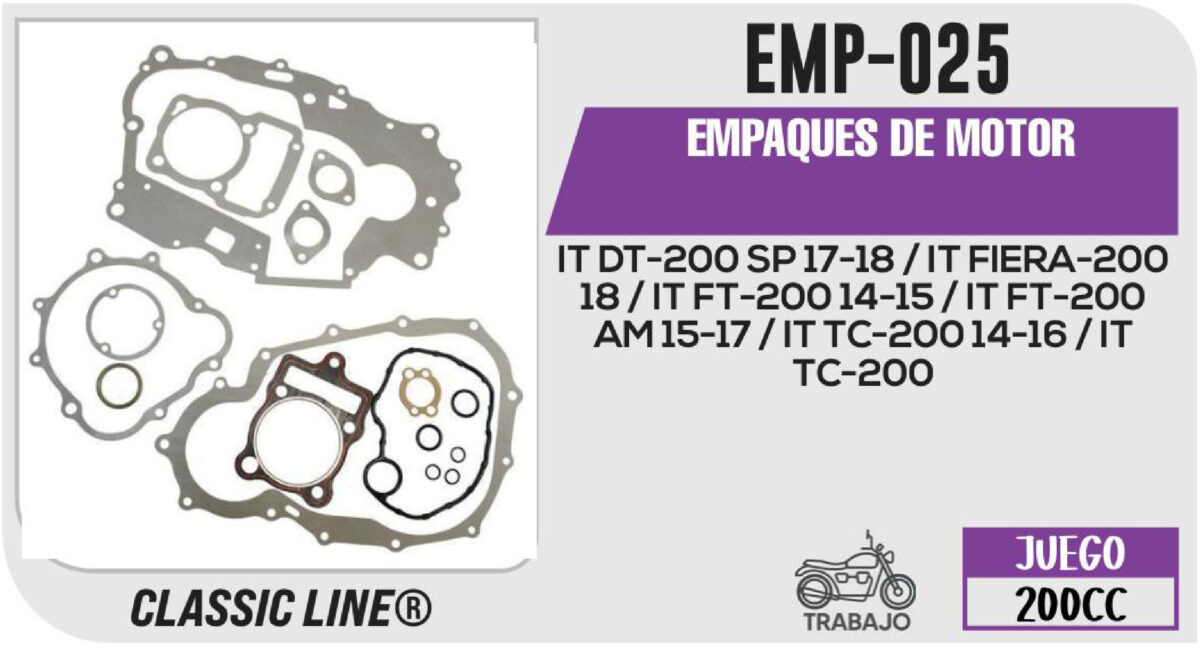 EMPAQUES DE MOTOR