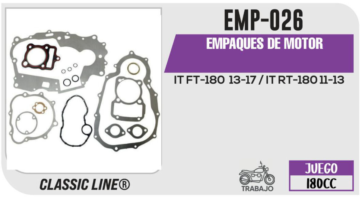 EMPAQUES DE MOTOR