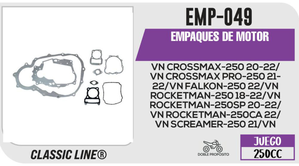 EMPAQUES DE MOTOR