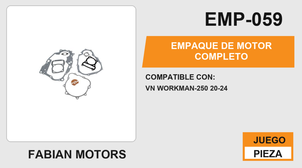 EMPAQUE DE MOTOR COMPLETO