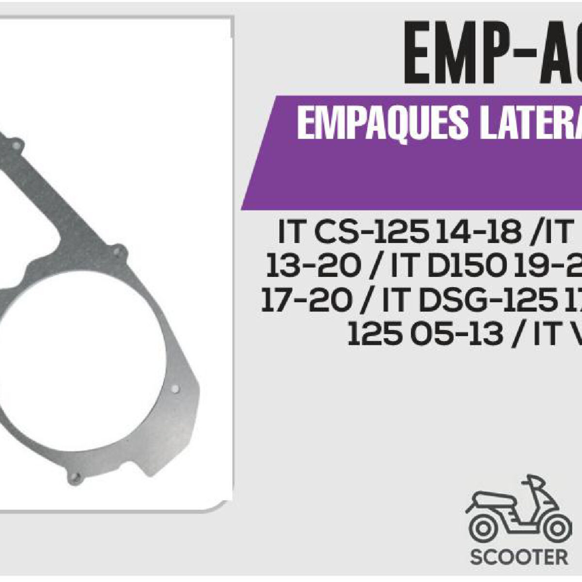 EMPAQUE LATERAL IZQUIERDO