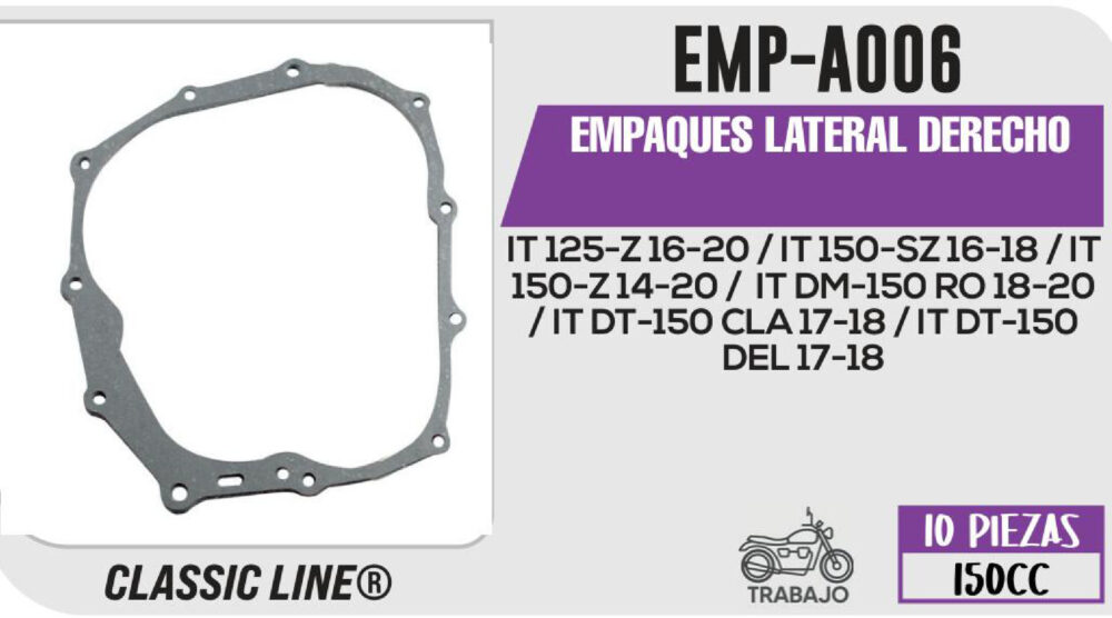 EMPAQUE LATERAL DERECHO