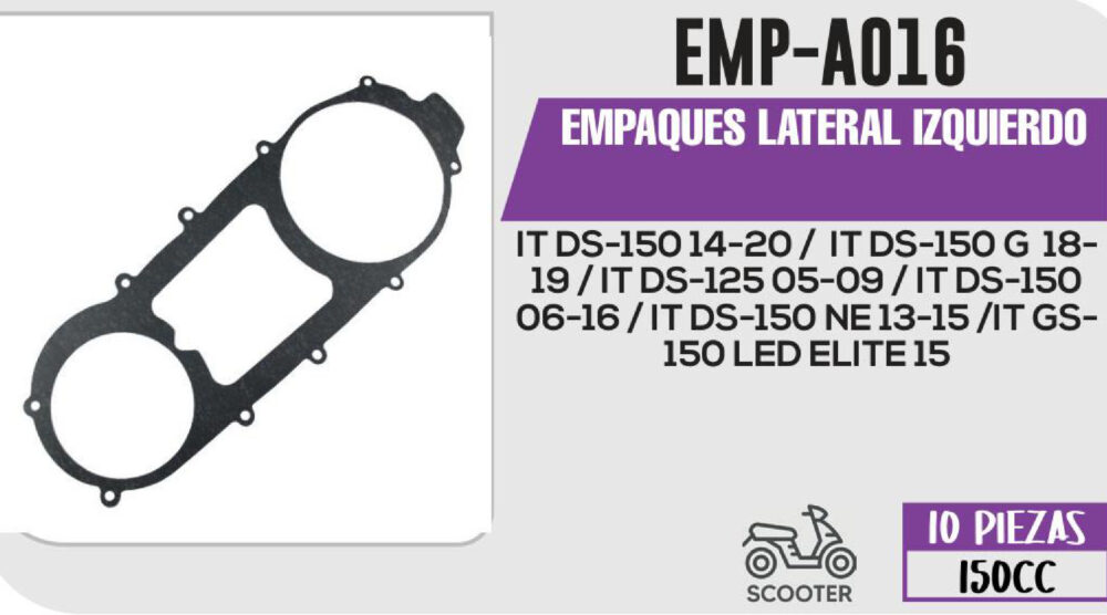 EMPAQUE LATERAL IZQUIERDO