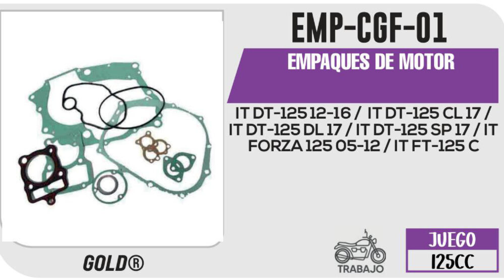 EMPAQUES DE MOTOR
