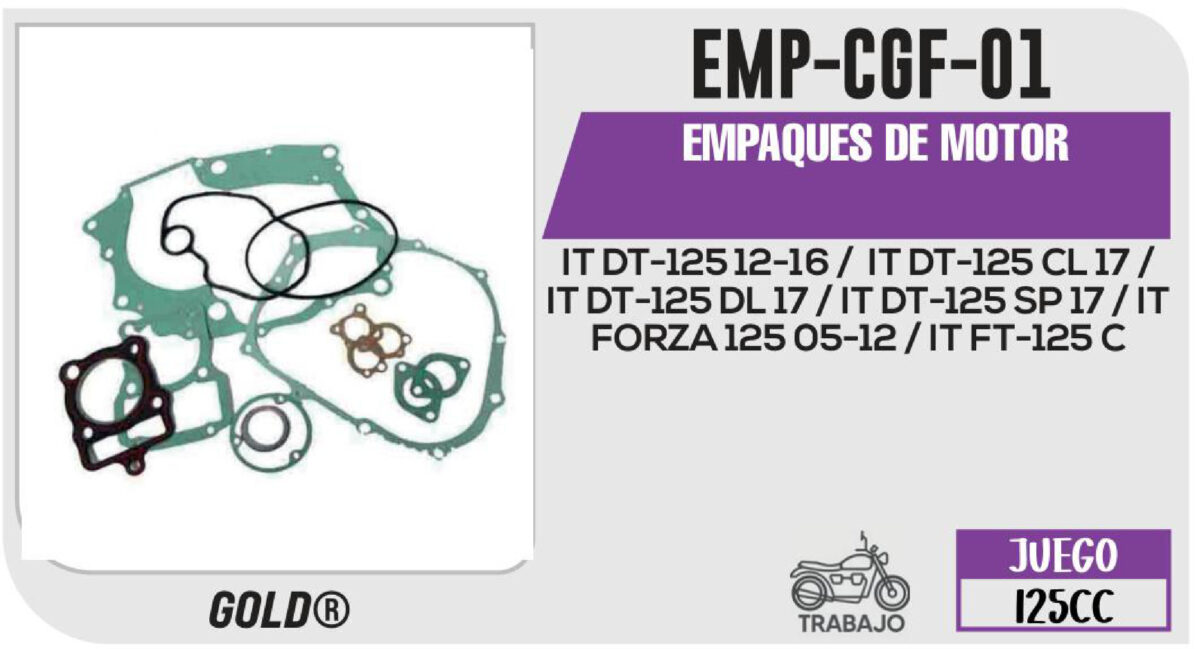 EMPAQUES DE MOTOR