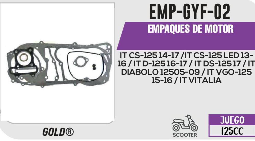 EMPAQUES DE MOTOR