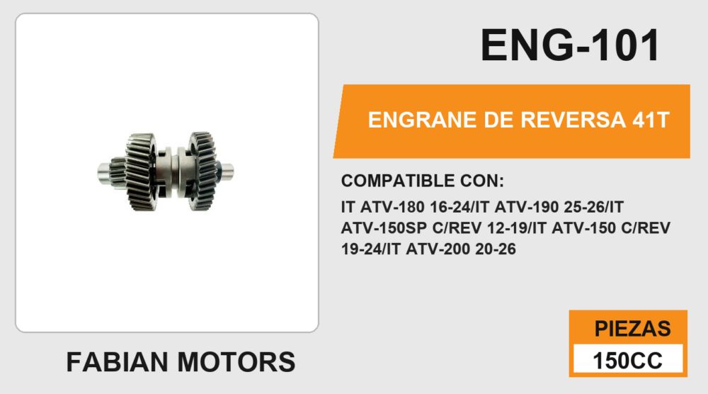 ENGRANE DE REVERSA 41T