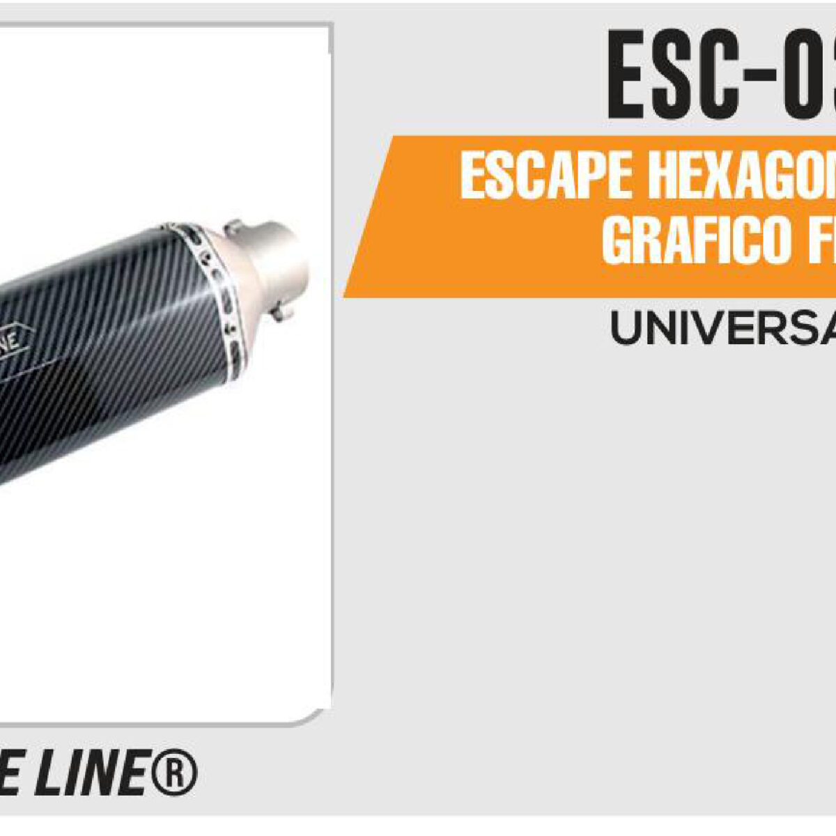 ESCAPE HEXAGONAL NEGRO GRAFICO FIBRA