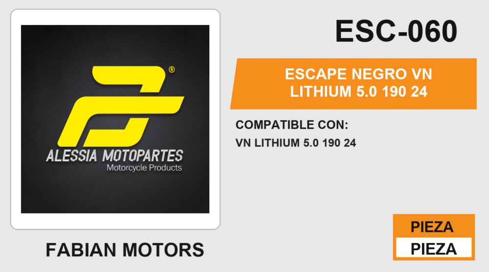 ESCAPE NEGRO VN LITHIUM 5.0 190 24