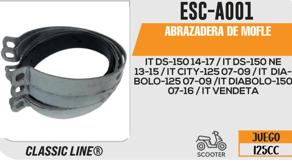 ABRAZADERA DE MOFLE