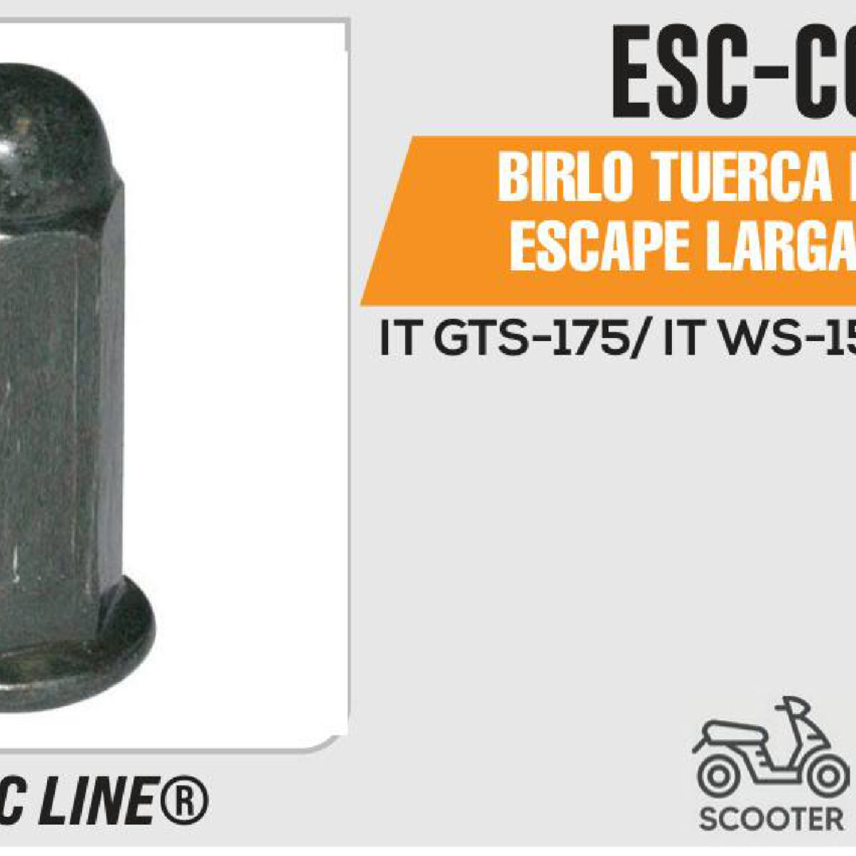 BIRLO TUERCA DE TAPA DE ESCAPE LARGA (M6×30)