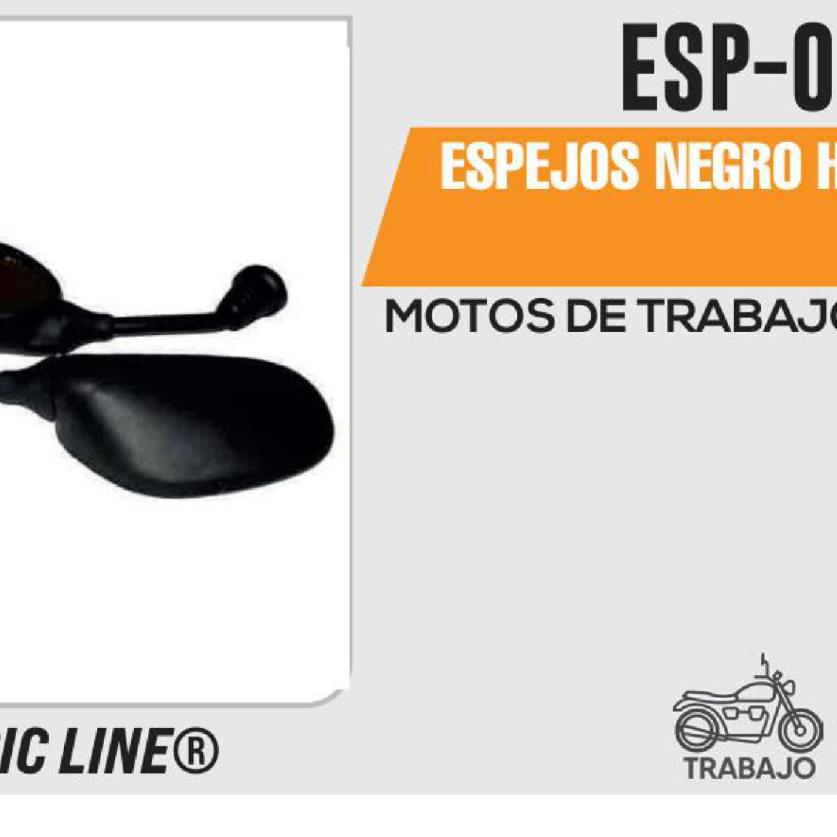 ESPEJOS NEGRO 10mm