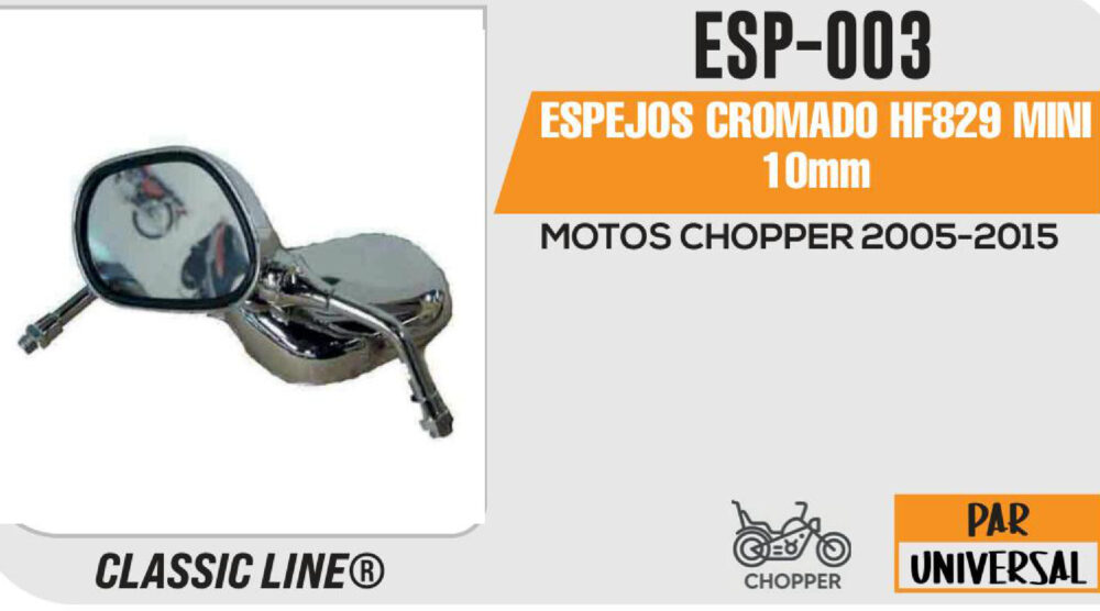 ESPEJOS CROMADO MINI 10mm