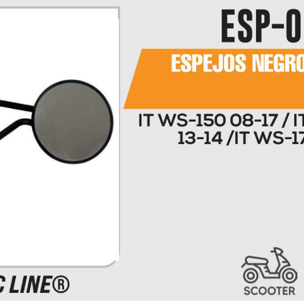 ESPEJOS NEGROS REDONDO