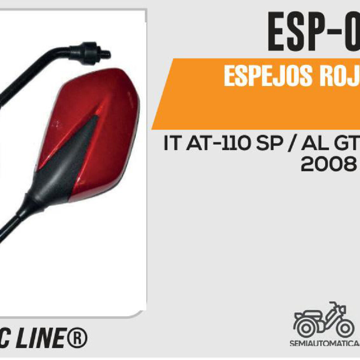 ESPEJOS ROJO /NEGRO