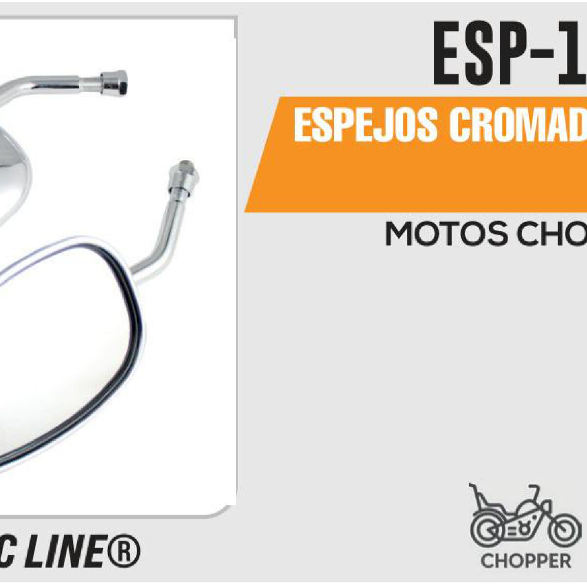 ESPEJOS CROMADO 102 10mm