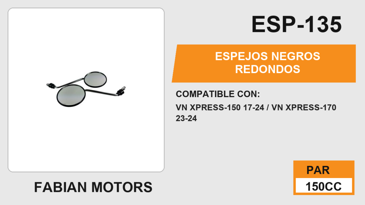 ESPEJOS NEGROS REDONDOS