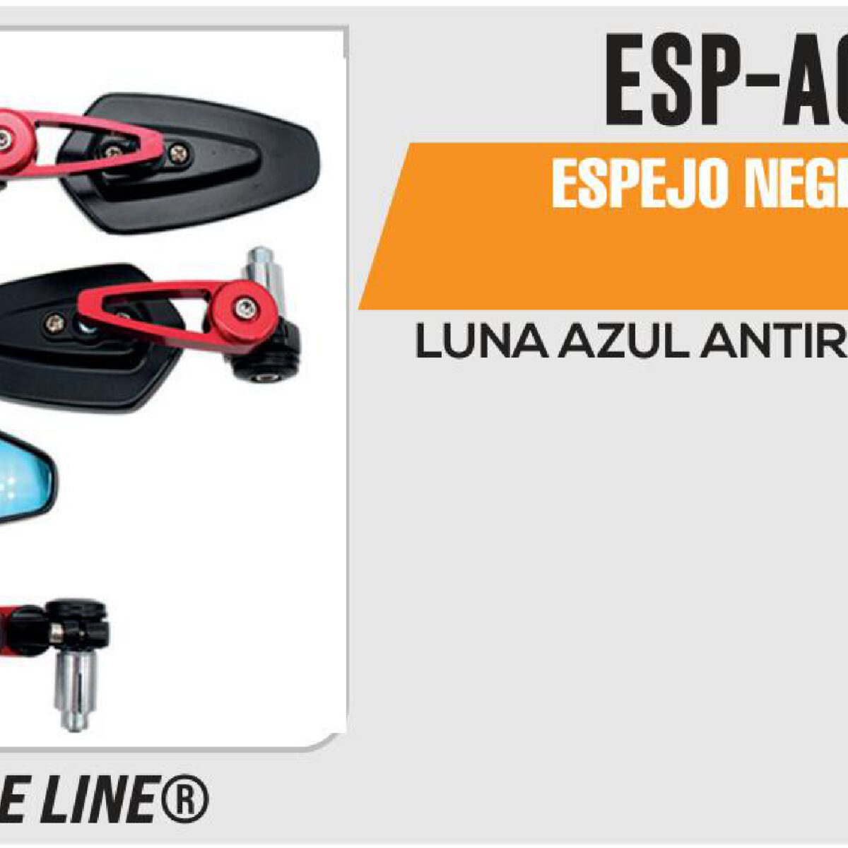 ESPEJO NEGRO/ROJO