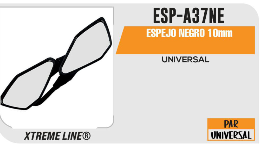 ESPEJO NEGRO 10mm