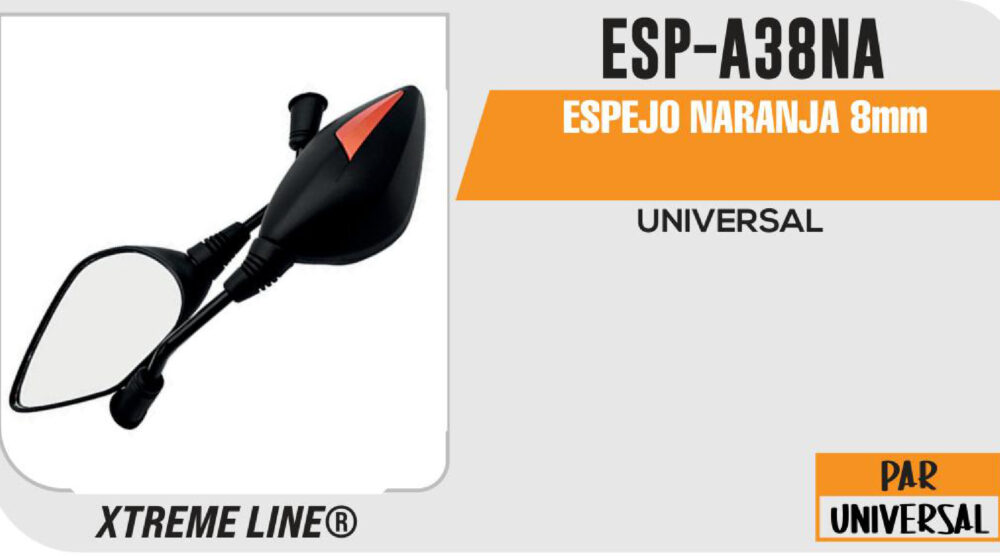 ESPEJO NARANJA 8mm