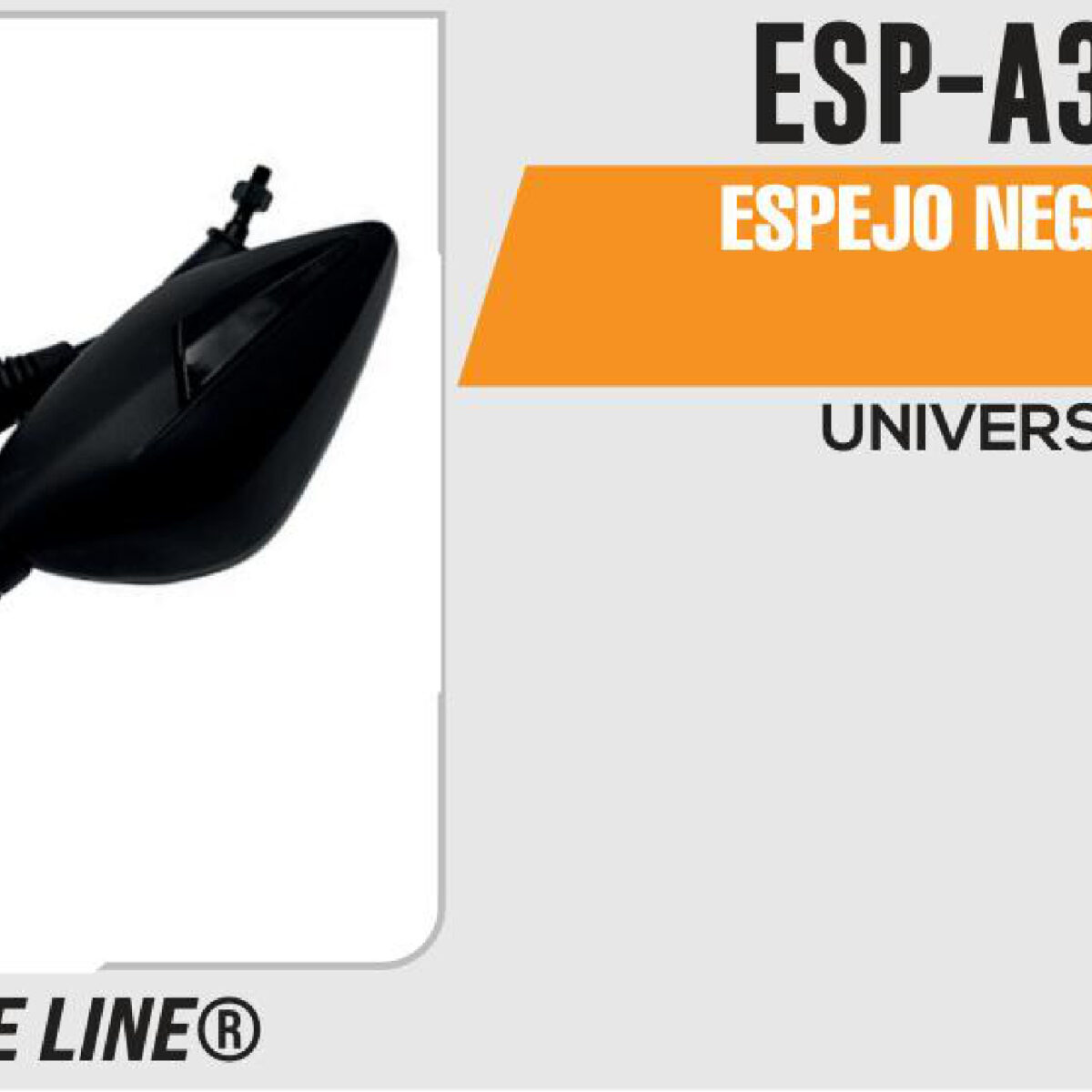ESPEJO NEGRO 8mm